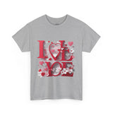 LOVE Graphic Valentine's Day T-Shirt – Romantic Heart Design Tee