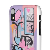 Graffiti Phone Case for Girls: Urban Chic Meets Feminine Sty - Phone Case by Printify | Unique designs from ArteoDesign