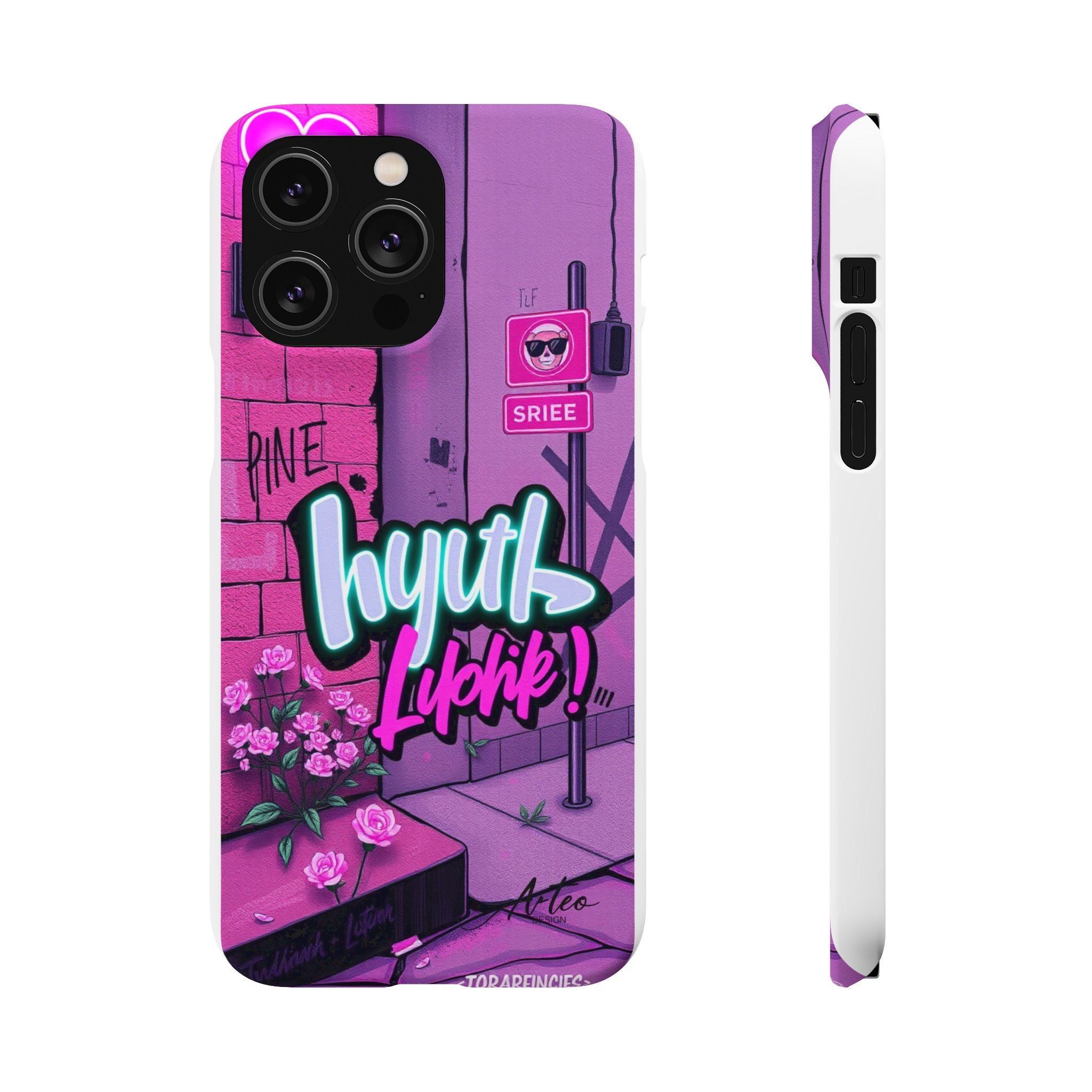 Urban Graffiti Chic Phone Case - Cool Street Style for Girls