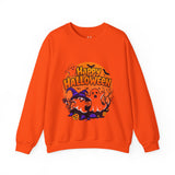 Happy Halloween Sweatshirt – Ghosts & Pumpkins Graphic