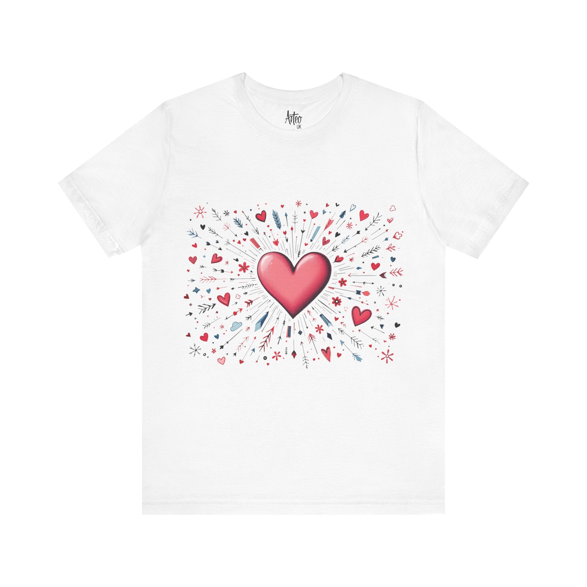 Radiant Heart Graphic T-Shirt - Bold Pink Style