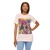 Retro Vibes: Women's Throwback T-Shirts with Bold '80s-'9 - T-Shirt by Printify | Unique designs from ArteoDesign