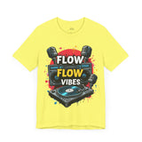 Flow Vibes T-Shirt – Vintage Boombox and Turntable Hip-Hop Tee