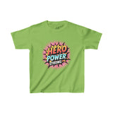 Hero Power Strong T-Shirt – Bold Comic Style Kids Tee