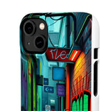 Urban Graffiti Chic: London Skyline Phone Case for Girls - Phone Case by Printify | Unique designs from ArteoDesign