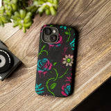 Urban Floral Graffiti Phone Case – Neon Street Art Vibes for iPhone & Samsung