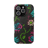 Urban Floral Graffiti Phone Case – Neon Street Art Vibes for iPhone & Samsung