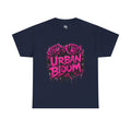 Urban Bloom Pink Rose Tee | Street Art Floral Shirt