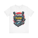 Flow Vibes T-Shirt – Vintage Boombox and Turntable Hip-Hop Tee