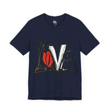 Love Graffiti Pink T-Shirt - Streetwear for Valentine’s Day