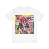 Bold 80s Vintage Tee - Retro Street Style for Women