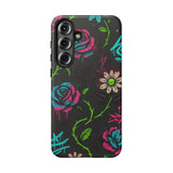 Urban Floral Graffiti Phone Case – Neon Street Art Vibes for iPhone & Samsung