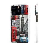 Graffiti Phone Case: London Skyline, Neon Accents, Edgy Styl - Phone Case by Printify | Unique designs from ArteoDesign