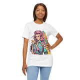 Vibrant '90s Throwback T-Shirt for Women | Retro Pop Art Graphic Tee