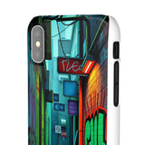 Urban Graffiti Chic: London Skyline Phone Case for Girls - Phone Case by Printify | Unique designs from ArteoDesign