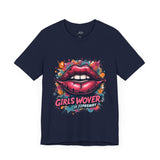 Bold Pink Graphic T-Shirt – Lip Art Design for Women