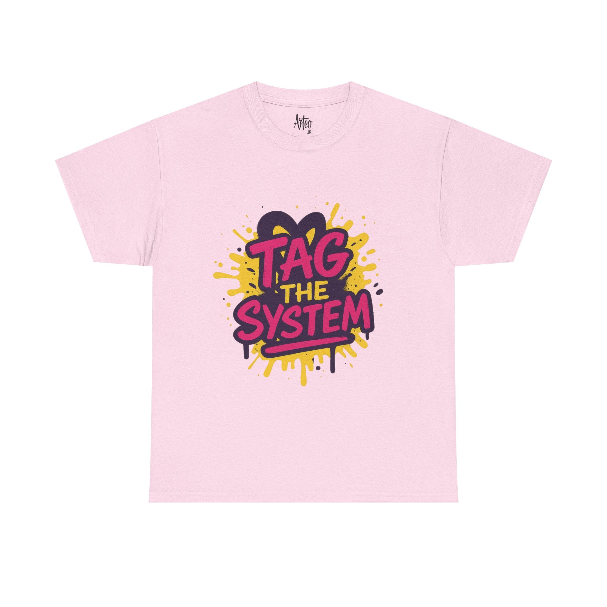 Tag the System T-Shirt – Blue Urban Graffiti Tee UK