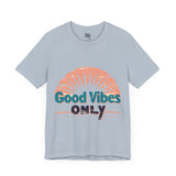 Good Vibes Only Typography T-Shirt - Positive Energy