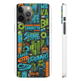 Urban Graffiti Style Phone Case - Cool and Chic for Girls