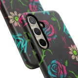 Urban Floral Graffiti Phone Case – Neon Street Art Vibes for iPhone & Samsung