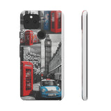 Graffiti Phone Case: London Skyline, Neon Accents, Edgy Styl - Phone Case by Printify | Unique designs from ArteoDesign