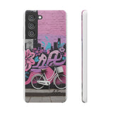 Chic Graffiti Phone Case - Feminine Urban Style for Girls