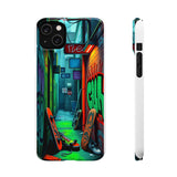 Urban Graffiti Chic: London Skyline Phone Case for Girls - Phone Case by Printify | Unique designs from ArteoDesign