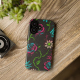 Urban Floral Graffiti Phone Case – Neon Street Art Vibes for iPhone & Samsung