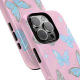 Y2K Butterfly Pink iPhone Case – Glitter Aesthetic