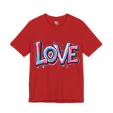 Bold Love Graffiti T-Shirt - White Streetwear Style