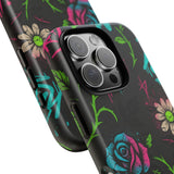 Urban Floral Graffiti Phone Case – Neon Street Art Vibes for iPhone & Samsung