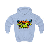 "Game On!" Kids' Hoodie – Fun Comic-Style Design in Red