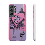 Graffiti Phone Case: Urban Chic for Girls with London Skylin - Phone Case by Printify | Unique designs from ArteoDesign