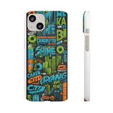 Graffiti Chic Phone Case: Urban Style with a Feminine Twist - Phone Case by Printify | Unique designs from ArteoDesign