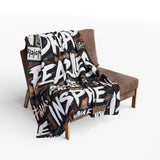 Dream Fearless Collage Blanket – Bold Motivational Words