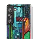 Urban Graffiti Chic: London Skyline Phone Case for Girls - Phone Case by Printify | Unique designs from ArteoDesign