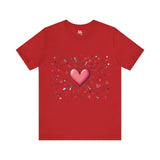 Radiant Heart Graphic T-Shirt - Bold Pink Style