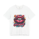 Bold Pink Graphic T-Shirt – Lip Art Design for Women