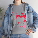 Heart Pattern T-Shirt – Stylish Pink and Red Hearts Design