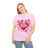 Forever Love Sweatshirt: Heart-Themed Unisex Fashion - T-Shirt by Printify | Unique designs from ArteoDesign