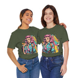 Vibrant '90s Throwback T-Shirt for Women | Retro Pop Art Graphic Tee