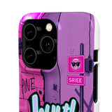 Graffiti Phone Case: Urban Chic for Girls with a Twist - Phone Case by Printify | Unique designs from ArteoDesign