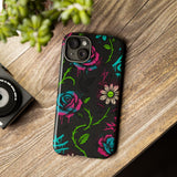 Urban Floral Graffiti Phone Case – Neon Street Art Vibes for iPhone & Samsung