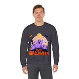 Halloween Ghost Sweatshirt – Cute Spooky "Happy Halloween" Design