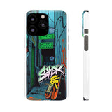 Graffiti-Inspired Phone Case for Girls: Urban Chic Style - Phone Case by Printify | Unique designs from ArteoDesign