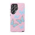 Y2K Butterfly Pink iPhone Case – Glitter Aesthetic