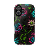 Urban Floral Graffiti Phone Case – Neon Street Art Vibes for iPhone & Samsung