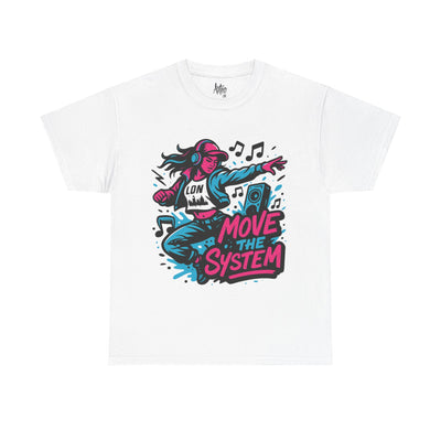 Move the System T-Shirt – White Urban Music Tee UK