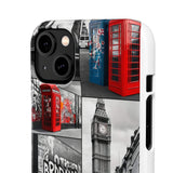 Graffiti Phone Case: London Skyline, Neon Accents, Edgy Styl - Phone Case by Printify | Unique designs from ArteoDesign