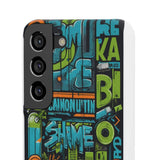 Graffiti Chic Phone Case: Urban Style with a Feminine Twist - Phone Case by Printify | Unique designs from ArteoDesign